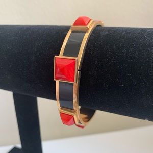 Henri Bendel Red, Black & Gold Bangle